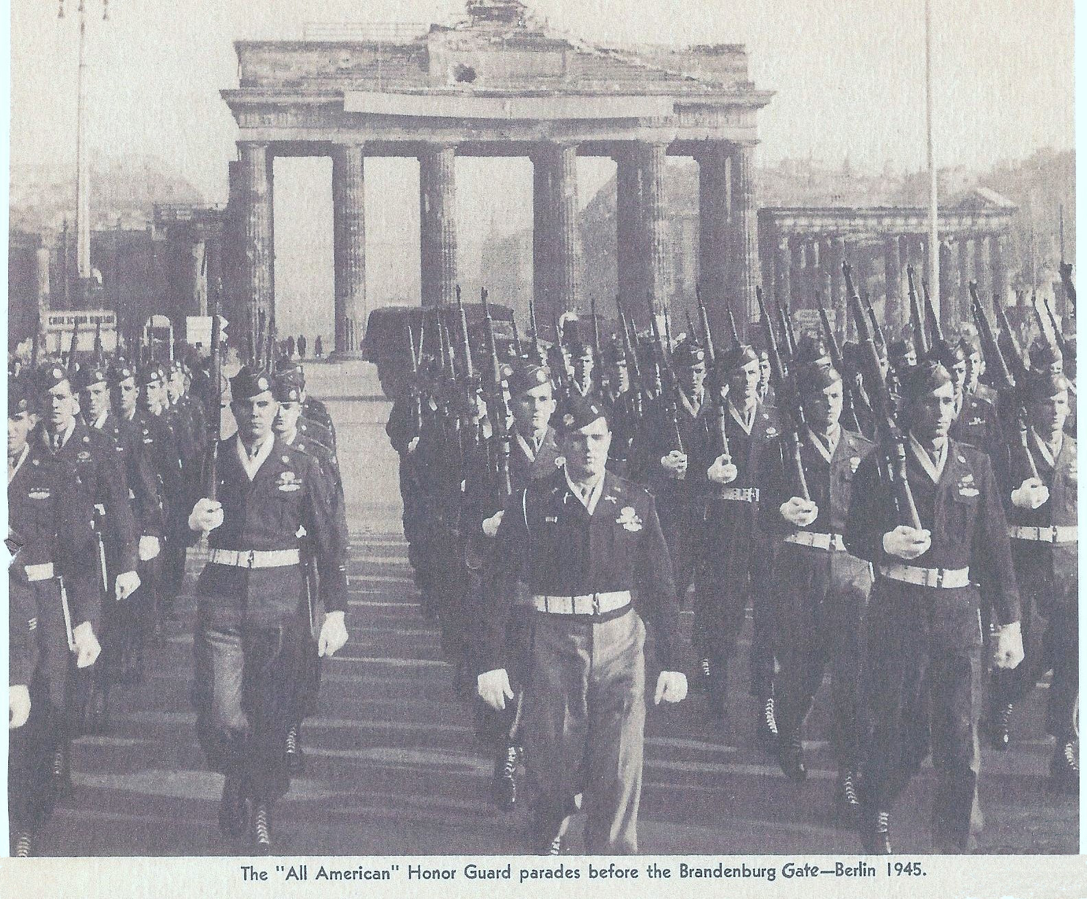 Honor Guard at Brandenburg Gate 1945